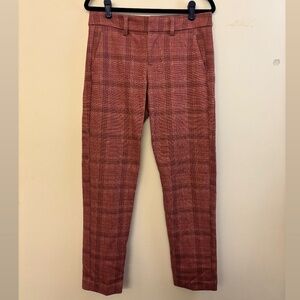 Pink Tweed Stretchy Knit Trouser